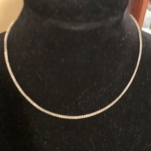 STERLING SILVER FOXTAIL CHAIN 18"
